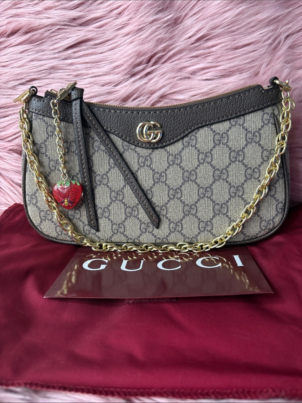 🍓GUCCI Ophidia Charm Small Shoulder Bag🍓